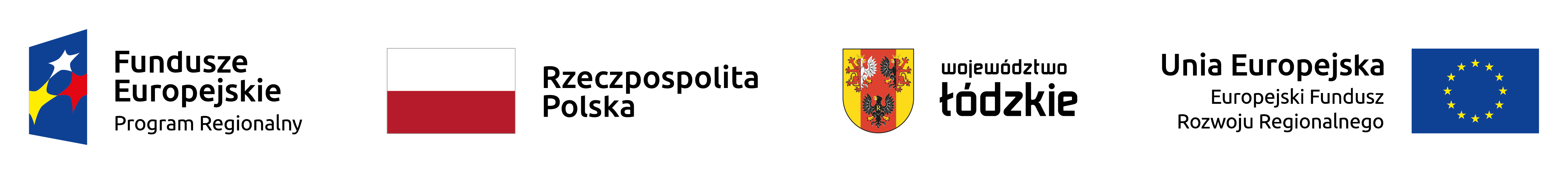 Fundusze Europejskie - Program Regionalny, Barwy Rzeczypospolitej Polskiej, Logo Województwa Łódzkiego, Unia Europejska - Europejski Fundusz Rozwoju Regionalnego